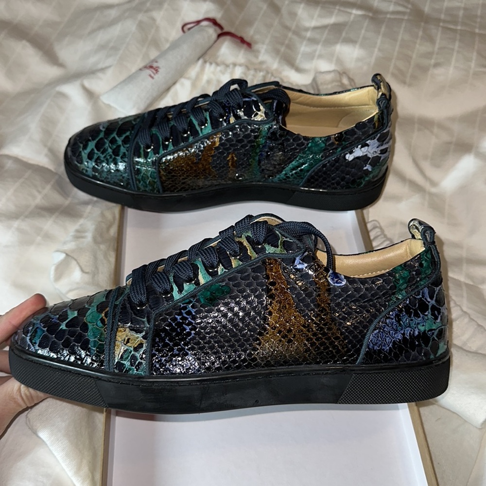 Christian Louboutin Men’s Python Multicolor Sneak… - image 6